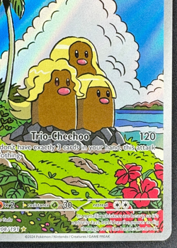 ALOLAN DUGTRIO 208/191 NM ILLUSTRATION RARE SURGING SPARKS POKEMON 2024 - Image 2