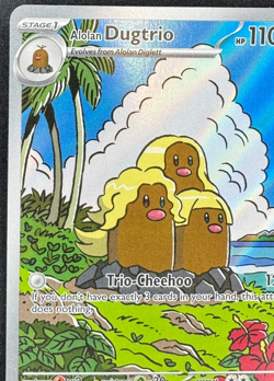 ALOLAN DUGTRIO 208/191 NM ILLUSTRATION RARE SURGING SPARKS POKEMON 2024 - Image 4