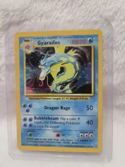 Pokemon TCG Gyarados Base Set 6/102 Holo 1999-2000 Wizards Base Set Copyright... - Image 1