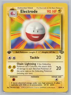 Electrode 18/64 Rare Jungle Pokemon 1st Edition NM/M - Image 1