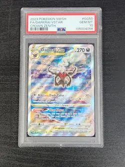 Pokemon Darkrai VSTAR GG50/GG70 Crown Zenith Galarian Gallery PSA 10 - Image 1