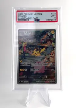 2023 POKEMON MEW EN-151 ILLUSTRATION RARE #173 PIKACHU PSA 9 - Image 1