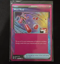 2025 Pokemon Prize Pack Series 8 Play Stamp Max Rod Ace Spec #116/131 - Image 1