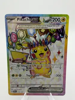 Pikachu ex Surging Sparks 219/191 Holo HR 200 HP ENG - Image 1
