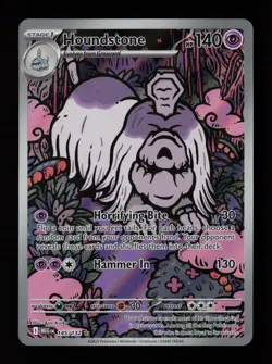 Houndstone 145/132 Illustration Rare Mega Evolution Pokemon Cards - Image 1