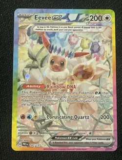 Eevee ex Pokemon TCG Prismatic Evolutions Full Art Holo SIR 167/131 - Image 1
