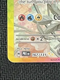 Eevee ex Pokemon TCG Prismatic Evolutions Full Art Holo SIR 167/131 - Image 3