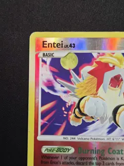Entei 4/132 Secret Wonders Reverse Holo Rare Pokemon 2007 LP - Image 3