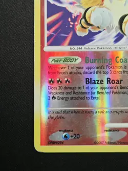 Entei 4/132 Secret Wonders Reverse Holo Rare Pokemon 2007 LP - Image 5