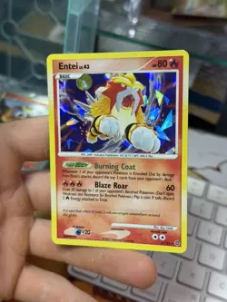 #5 Entei 4/132 Secret Wonders 2007 Holo Rare CRACKED ICE Pokemon Card - Image 4
