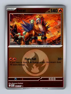 Entei (Energy Symbol Pattern) 025/217 Ascended Heroes Pokemon Reverse Holo NM - Image 1