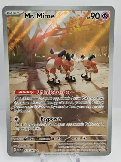 Mr. Mime 179/165 Sv: Scarlet & Violet 151 Holo English Pokemon TCG NM - Image 1
