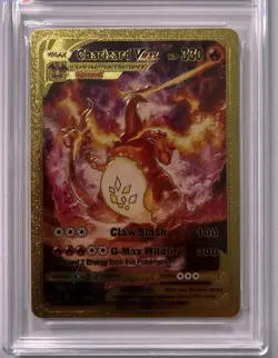 Pokemon Charizard Vmax HP330 gold foil card - Image 1
