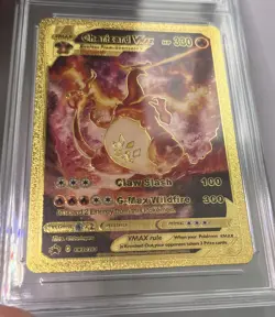 Pokemon Charizard Vmax HP330 gold foil card - Image 2