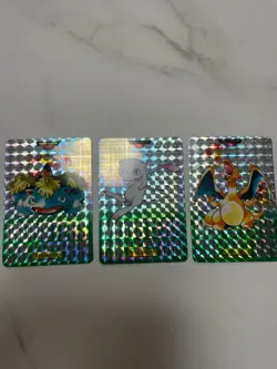 Pokemon Carddass Green 3 Holo Prism Bandai Vending Series 1996 Japanese Cards - Image 1