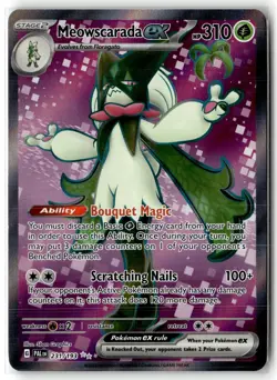 Meowscarada ex 231/193 Ultra Rare Paldea Evolved Pokemon Holo Near Mint - Image 1