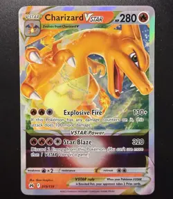 Charizard VSTAR 019/159 Crown Zenith Ultra Rare Holo Pokemon Card LP - Image 2
