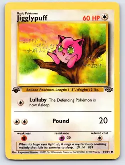 Jigglypuff 54/64 Jungle Common 1st Edition LP - Image 1