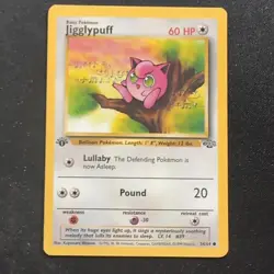 Pokemon TCG Jigglypuff 54/64 Jungle Unlimited Regular Common English - Image 1