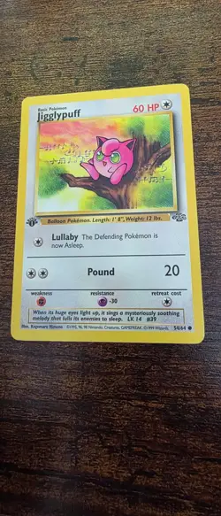 Jigglypuff 54/64 Common Jungle Pokemon 1st Edition Lightly Played - Image 1
