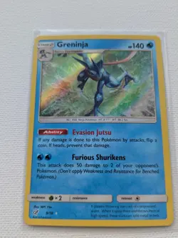 Greninja 9/18 Detective Pikachu Pokemon Holo NM - Image 1