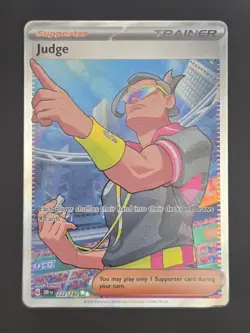 Judge - 222/182 Ultra Rare SV10: Destined Rivals Pokemon TCG Near Mint - Image 1