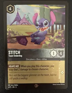 Stitch Team Underdog 6/P2 Foil Promo Shimmering Skies Disney Lorcana DLPC - Image 1