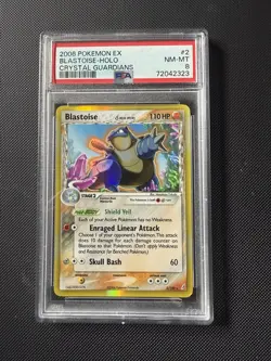 PSA 8 - Blastoise - 2/100 - EX Crystal Guardians 2006 - Holo Rare - Pokemon TCG - Image 1