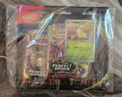 18 x Pokemon TCG: Mega Evolution Perfect Order 3-Pack Triple Blister- New - Image 1