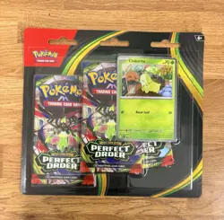 Pokemon Mega Evolution Perfect Order 3-Pack Blister - New Sealed - Image 2