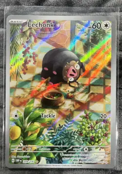 Pokemon TCG Lechonk Sv03: Obsidian Flames 209/197 Holo Illustration Rare NM - Image 1