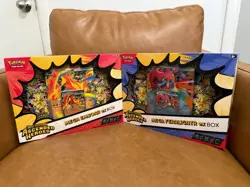 3 Pokemon TCG Ascended Heroes Mega ex Box Bundle Feraligatr Emboar Meganium New - Image 1