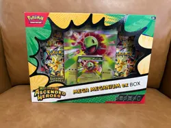 3 Pokemon TCG Ascended Heroes Mega ex Box Bundle Feraligatr Emboar Meganium New - Image 3