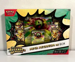 3 Pokemon TCG Ascended Heroes Mega ex Box Bundle Feraligatr Emboar Meganium New - Image 3