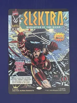 Elektra, Daughter of the Hand (Borderless) (0395) Marvel Super Heroes Foil - Image 2