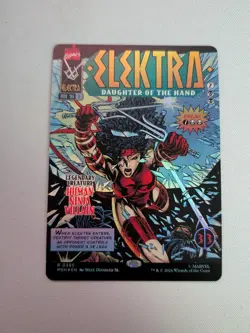Elektra, Daughter of the Hand (Borderless) (0395) Marvel Super Heroes Foil - Image 1