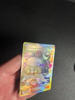 Pokemon TCG Cynthia & Caitlin 228/236 Sm-Cosmic Eclipse Full Art MP - Image 4