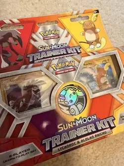 Pokemon TCG Sun & Moon Trainer Kit Lycanroc & Alolan Raichu 2 Decks 60 Cards - Image 1