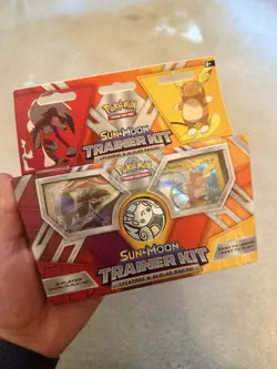 Pokemon TCG Sun & Moon Trainer Kit Lycanroc & Alolan Raichu 2 Decks 60 Cards - Image 2