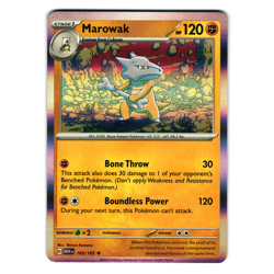 MAROWAK 105/165 SCARLET AND VIOLET 151 POKEMON TCG - Image 1
