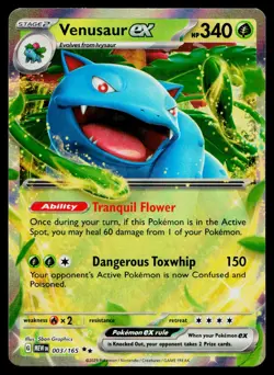 Venusaur ex 003/165 Double Rare 151 Pokemon Near Mint - Image 1