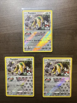 Pokemon TCG Regigigas 84/111 1st/2nd/3rd Place Stamp Promo Set League Challenge - Image 1