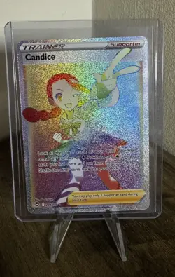 Pokemon TCG Silver Tempest Candice Trainer Full Art Rainbow Rare 204/195 - Image 1