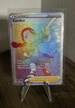 Pokemon TCG Silver Tempest Candice Trainer Full Art Rainbow Rare 204/195 - Image 3