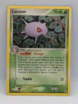 CASCOON 30/92 UC LEGEND MAKER POKEMON MODERATELY PLAYED CASCOON - Image 1