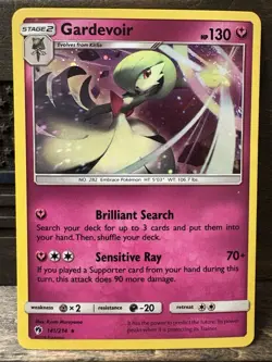 Gardevoir 141/214 Cosmos Holo SM - Lost Thunder NM Pokemon TCG Card - Image 1