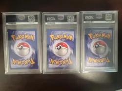 PSA 10 Pokemon Movie Black Star Promo Legendary Birds Trio Sequential Certs - Image 2