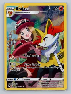 Pokemon SWSH12: Silver Tempest Trainer Gallery #TG01/TG30 Braixen - Image 1