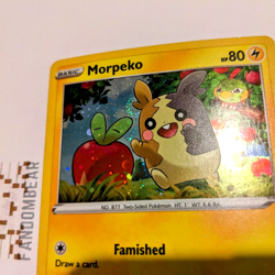Morpeko DOUBLE SWIRL Cosmos Holo Black Star PROMO card SWSH031 Pokemon 2020 - Image 1