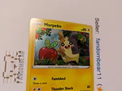 Morpeko DOUBLE SWIRL Cosmos Holo Black Star PROMO card SWSH031 Pokemon 2020 - Image 2